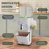 142030 Merge 45L Kitchen Bin Waste Sorting Trash Can 3 Lids Rubbish Bin Sorting Bin Z261 xxxxxxx You 230426.