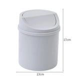 142032 Merge Mini Waste Bin Desktop Trash Garbage Can Lid Kitchen Office Table Dustbin Z261 xxxxxxx You 230226.