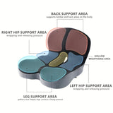 160176 Merge Memory Foam Seat Cushion W/Lumbar Support Pillow For Back And Sciatica Pain Z205.