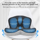 160176 Merge Memory Foam Seat Cushion W/Lumbar Support Pillow For Back And Sciatica Pain Z205.
