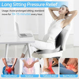160176 Merge Memory Foam Seat Cushion W/Lumbar Support Pillow For Back And Sciatica Pain Z205.