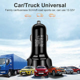 18105 Merge 12V Car Lighter Socket Charger Duel Ports QC3.0 USB Ports Faster Charger Power Adapter Z153