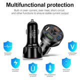 18105 Merge 12V Car Lighter Socket Charger Duel Ports QC3.0 USB Ports Faster Charger Power Adapter Z153