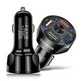 18105 Merge 12V Car Lighter Socket Charger Duel Ports QC3.0 USB Ports Faster Charger Power Adapter Z153