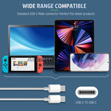 18112 Merge 1 Mt Long 2xType C to USB - C Cable Charge Cable  Data Fast Charger For iPhone 15 Samsung Z153.