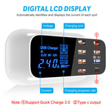 15100 Merge USB Charging Station 8 Port Desktop Charger 5V/8A LCD Multi Smart Fast AU Built Secure