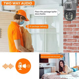 18213 Merge 4G Dual Lens Wireless Solar Security Camera Outdoor Home IP CCTV Diamond Sale Celebration Z126.