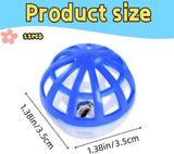 20104 Merge 12PCS Cat Toy Balls With Bell, Plastic Kitten Chase Toys Jingle Bell Z245.