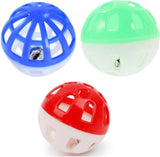 20104 Merge 12PCS Cat Toy Balls With Bell, Plastic Kitten Chase Toys Jingle Bell Z245.