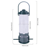 Acrylic Bird Seed Feeder Bird Food Seed Holder Round Clear Bird Cage Box Z129 20106.