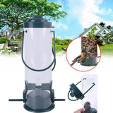 Acrylic Bird Seed Feeder Bird Food Seed Holder Round Clear Bird Cage Box Z129 20106.