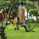 Acrylic Bird Seed Feeder Bird Food Seed Holder Round Clear Bird Cage Box Z129 20106.
