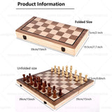 20132 Merge Large Magnetic Chess Wooden Set Folding Chessboard Pieces Wood Board Game Z245 xxxxxxx You 190326.