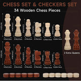 20132 Merge Large Magnetic Chess Wooden Set Folding Chessboard Pieces Wood Board Game Z245 xxxxxxx You 190326.