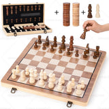 20132 Merge Large Magnetic Chess Wooden Set Folding Chessboard Pieces Wood Board Game Z245 xxxxxxx You 190326.