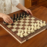 20134 Merge Magnetic Wooden Folding Chessboard Set With Felted Board Interior storage 24cm Z245 xxxxxxx You 190326.