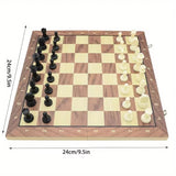 20134 Merge Magnetic Wooden Folding Chessboard Set With Felted Board Interior storage 24cm Z245 xxxxxxx You 190326.