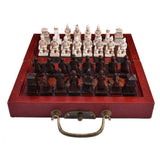 20139 Merge Vintage Chinese Terracotta Warriors Chess Set Board Game Gift Friends Family Z167 Z245.