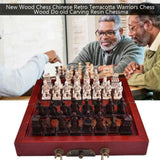 20139 Merge Vintage Chinese Terracotta Warriors Chess Set Board Game Gift Friends Family Z167 Z245.