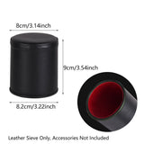 20147 Merge 6 PCS Leather Sleve Cups Dice Cups Set Colourful For Board Game Players