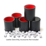 20147 Merge 6 PCS Leather Sleve Cups Dice Cups Set Colourful For Board Game Players