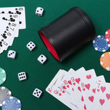 20147 Merge 6 PCS Leather Sleve Cups Dice Cups Set Colourful For Board Game Players
