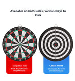 20168 Merge 17" Dart Board Set Double Sided Dartboard with 6 Darts Family Competition Z329.