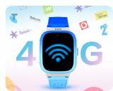 21106 Merge KIDSOCLOCK 4G Kids Smart Watch GPS Tracking Video Voice Call Blue Z145.