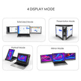 2116 Merge Triple Fold Portable Monitor Screen Extender 13.0"-17.3" Laptop Type-C HDMI Z246 xxxxxxx You .