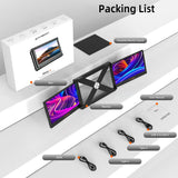 2116 Merge Triple Fold Portable Monitor Screen Extender 13.0"-17.3" Laptop Type-C HDMI Z246 xxxxxxx You .