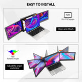 2116 Merge Triple Fold Portable Monitor Screen Extender 13.0"-17.3" Laptop Type-C HDMI Z246 xxxxxxx You .