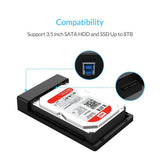 2201 Merge Orico USB 3.0 Tool Free 3.5 Inch Sata External Hard Drive HDD Enclosure AU Plug Z197 Z202