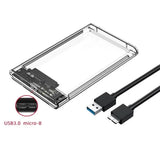 2207 Merge Hard Drive Enclosure 2.5 Inch USB 3.0 SATA Case External Clear Caddy HDD SSD Z197 xxxxxxx You