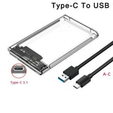 2207 Merge Hard Drive Enclosure 2.5 Inch USB 3.0 SATA Case External Clear Caddy HDD SSD Z197 xxxxxxx You