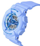 22109 Merge Casio Baby-G Blue Dial Sports Quartz 100M Womens Ladies Watch BA-110YK-2A Z145.