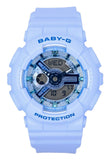 22109 Merge Casio Baby-G Blue Dial Sports Quartz 100M Womens Ladies Watch BA-110YK-2A Z145.