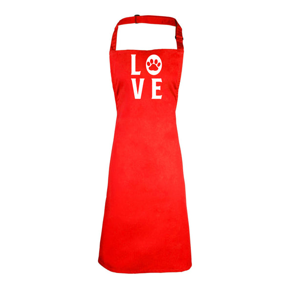 22125 Merge Love Puppy Dog Paw Print Novelty Bib Funny Kitchen Premium Apron Z199 xxxxxxx 151225.