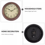22143 Merge Wall Clock Modern Vintage Rustic Wooden Style Home Kitchen Silent Quartz 12inch Z248 xxxxxxx You 240326.