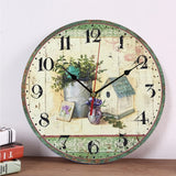 22145 Merge 12inch Thick Wood Kitchen Wall Clock Retro Farmhouse Clock Living Room Decor Z248 xxxxxxx You 240326.