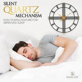 22146 Merge Large Decorative Wall Clock 60cm Black And Gold Z248 xxxxxxx You 240326.
