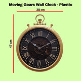 22147 Merge Wall Clock 47cm With Moving Cogs Home Decor Silent Wall Clock Z248 xxxxxxx You 240326.