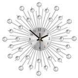 22148 Merge Artiss Wall Clock 33cm Large 3D Modern Crystal Luxury Round Decor Silver Z248 xxxxxxx You 240326.