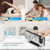 22150 Merge LED Digital Smart Alarm Clock Projection Temperature time Projector LCD Display Z249 xxxxxxx You 270326.