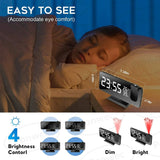 22150 Merge LED Digital Smart Alarm Clock Projection Temperature time Projector LCD Display Z249 xxxxxxx You 270326.