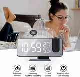 22150 Merge LED Digital Smart Alarm Clock Projection Temperature time Projector LCD Display Z249 xxxxxxx You 270326.