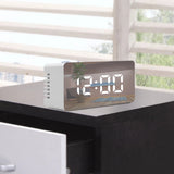 22152 Merge Digital Led Mirror Desk Alarm Clock Table Temperature Time Snooze USB Battery Z249 xxxxxxx You 270326.