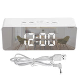 22152 Merge Digital Led Mirror Desk Alarm Clock Table Temperature Time Snooze USB Battery Z249 xxxxxxx You 270326.
