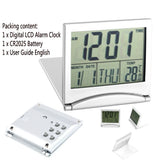 22154 Merge Digital LCD Alarm Clock Calander Thermometer Timer Snooze 12 24 Hour Silver Z249 xxxxxxx You 270326.