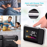 22156 Merge Led Digital Alarm Clock Projection Temperature Time Projector LCD Display Z249 xxxxxxx You 270326.