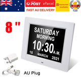 22157 Merge 8" Led Dementia Digital Calendar clock Alarm Day/Week/month White Z249 xxxxxxx You 270326.